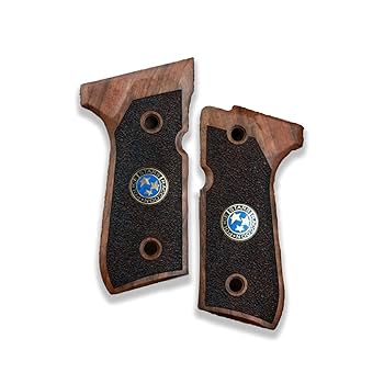 新品 ベレッタ G10素材グリップ　グレーサムライエッジ風制作 LOKGRIPS M92FS用 G10製グリップ THIN 薄型 フルチェッカー 3